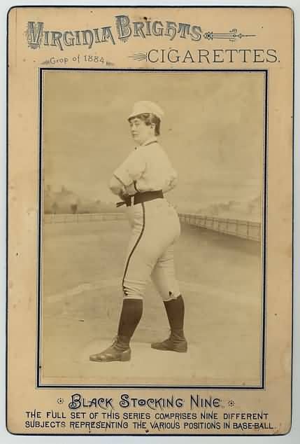 1884 VA Brights Cabinet Women's Baseball